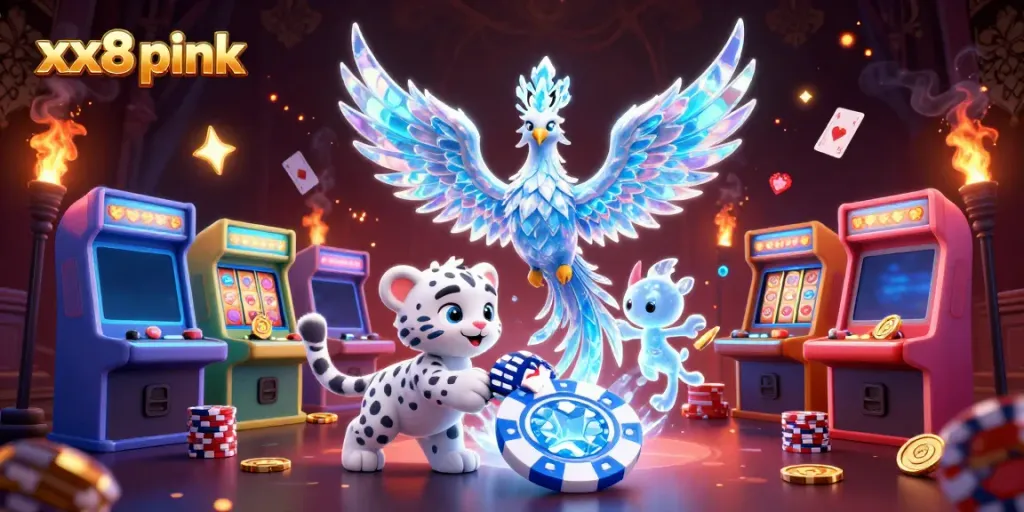 Experience the vivid energy of the xx8 pink casino world with stunning characters and game elements.