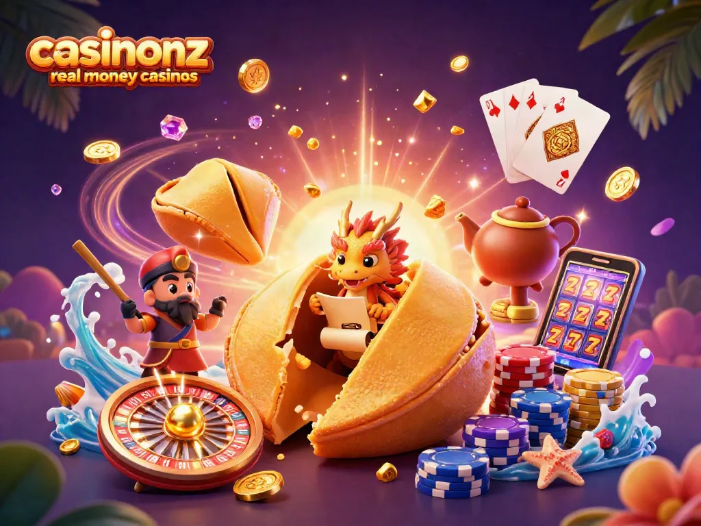 Experience casinosnz real money casinos with this vibrant and detailed casino-themed illustration.