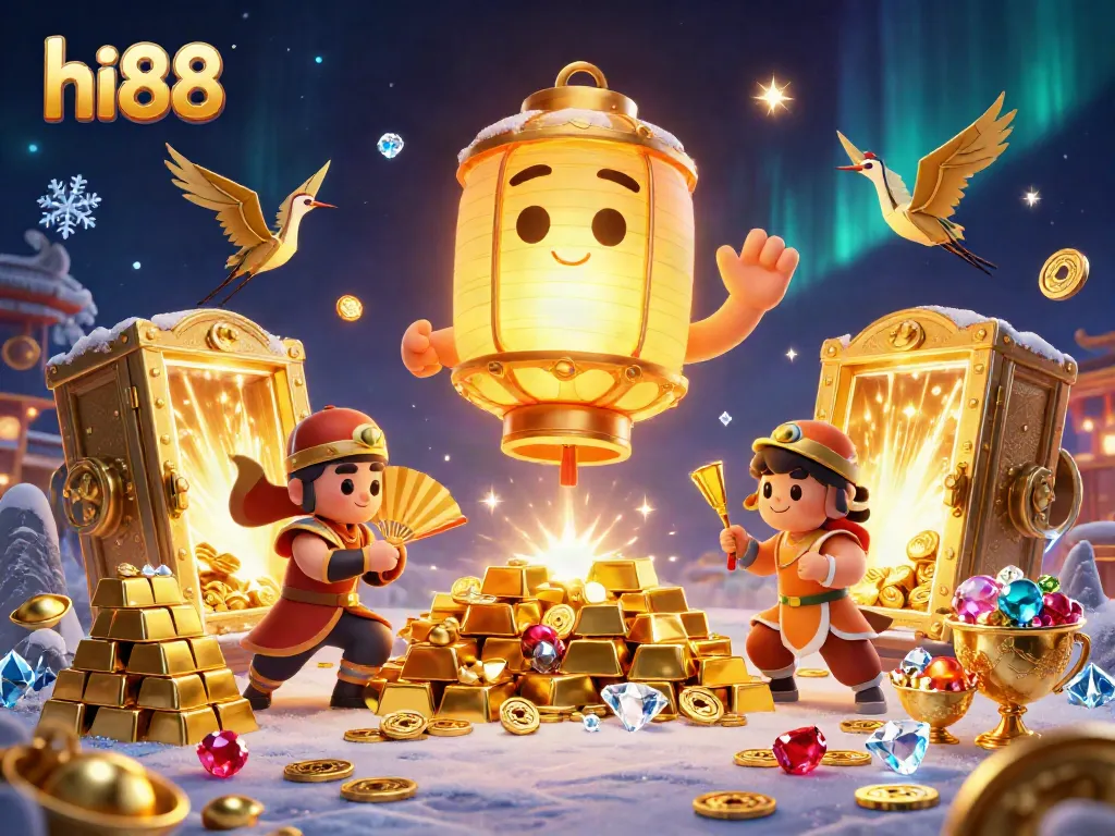 Experience the vibrant excitement of hi88 as golden lantern spirits illuminate the casino landscape.