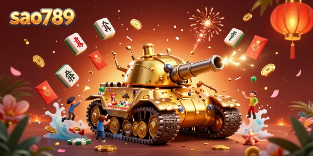 Experience thrilling wins with sao789's vibrant casino adventure featuring a golden beetle tank.